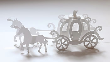 180° carriage pop-up model featured in Exquisite Designs