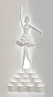 Ballet girl pop-up model from the Exquisite Designs book