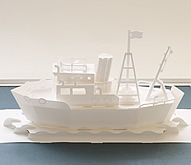Boat pop-up model featured in the Advanced Pop-up Models collection