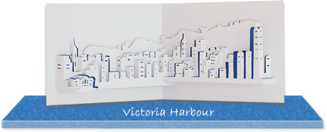 Hong Kong Victory Harbour Pop-up Card