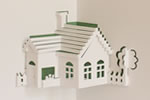 Little Farm pop-up card model from the Assorted Pop-up Cards book