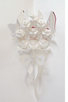 Rose bouquet pop-up artwork from the Floral Enchantment book