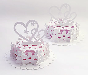 Sakura Valentine's cake pop-up design featured in Floral Enchantment