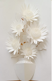 Sunflowers pop-up design from the Floral Enchantment book