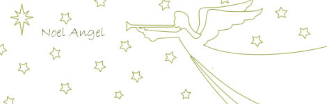 Graphic of a Pop-up Noel Angel from the Christmas Silent Night Book