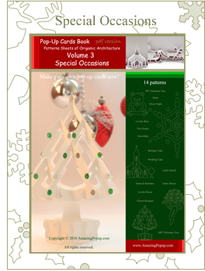 Special Occasions ebook cover featuring Origami Architecture pop-up card designs